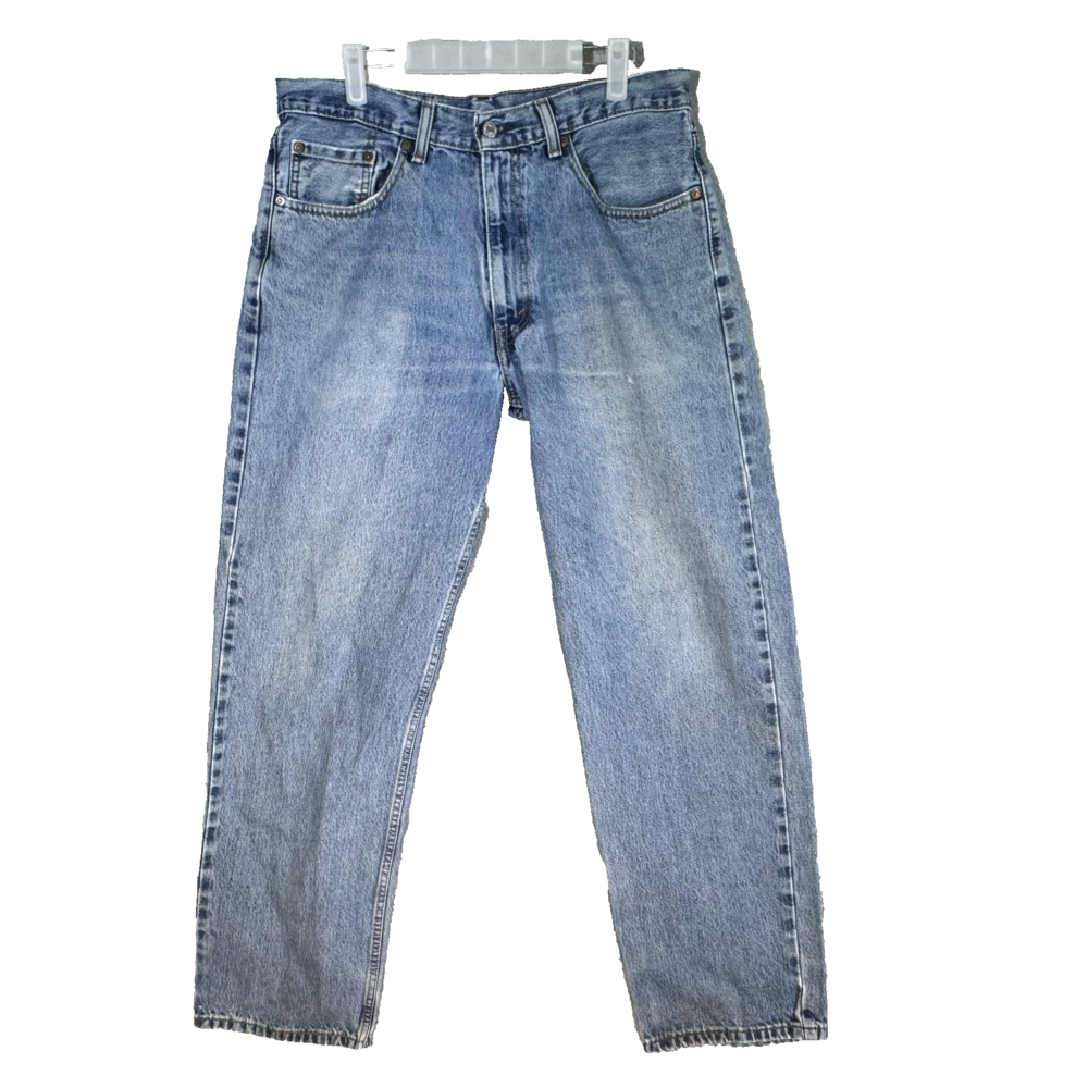 Levi's 550 Men's Jeans 34x32 (34x31) Blue Denim Relaxed Fit Tapered Leg